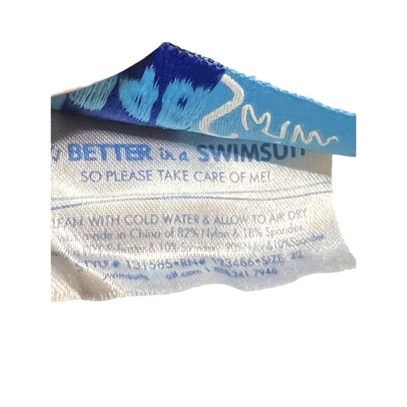 Swimsuits For All Style 131585 One Piece Black Gray White V Neck Size 22 - Picture 6 of 6